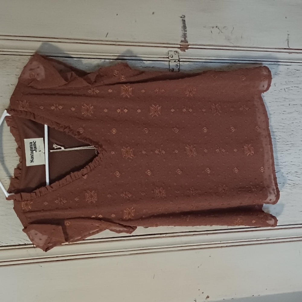 Savanna Jane Top Small Rust New